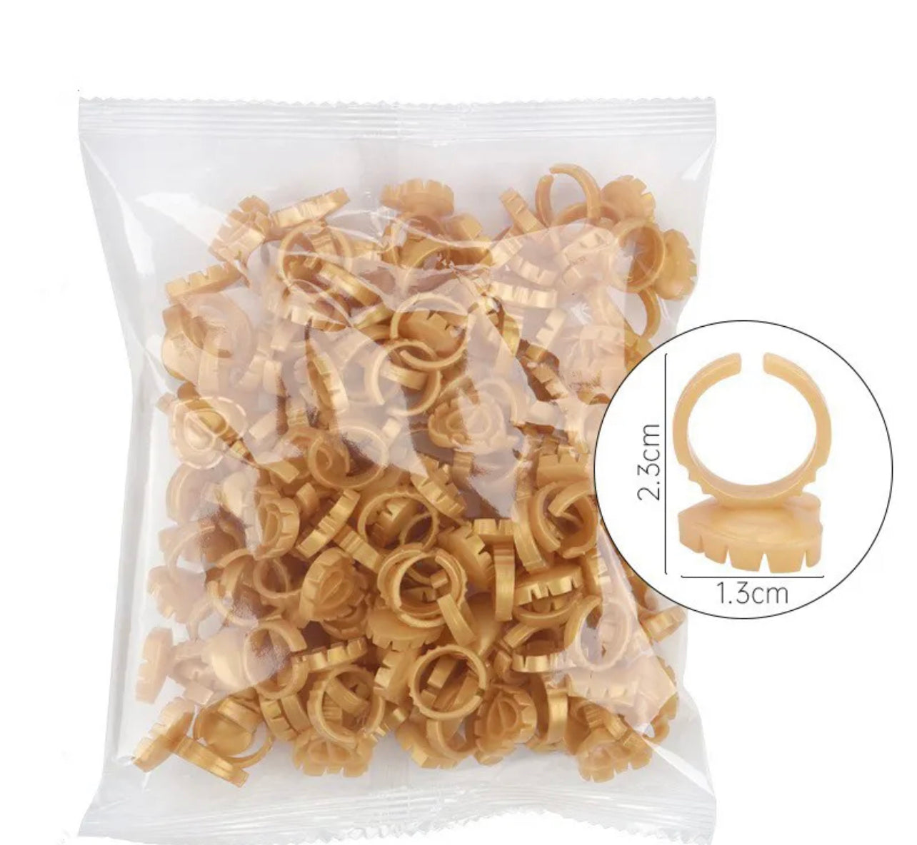 Gold Lash glue rings